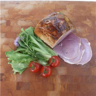 Cooked glazed picnic ham joint. min750g