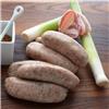 Pork, bacon and leek sausages. 6/pack. min 400g