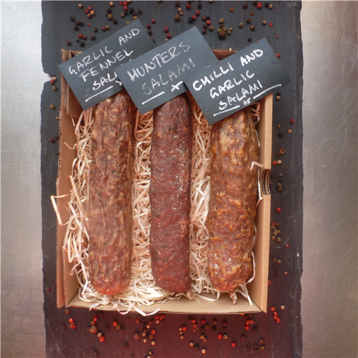 British Charcuterie Wenlock Edge Farm Salami selection (750g)