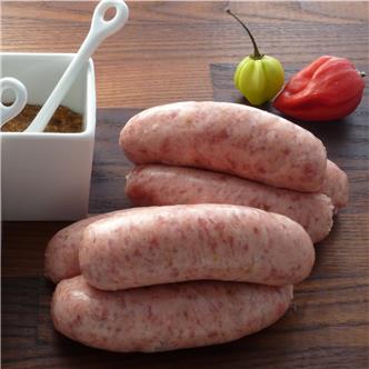 Pork & sweet chilli sausages. 6/Pack 400g