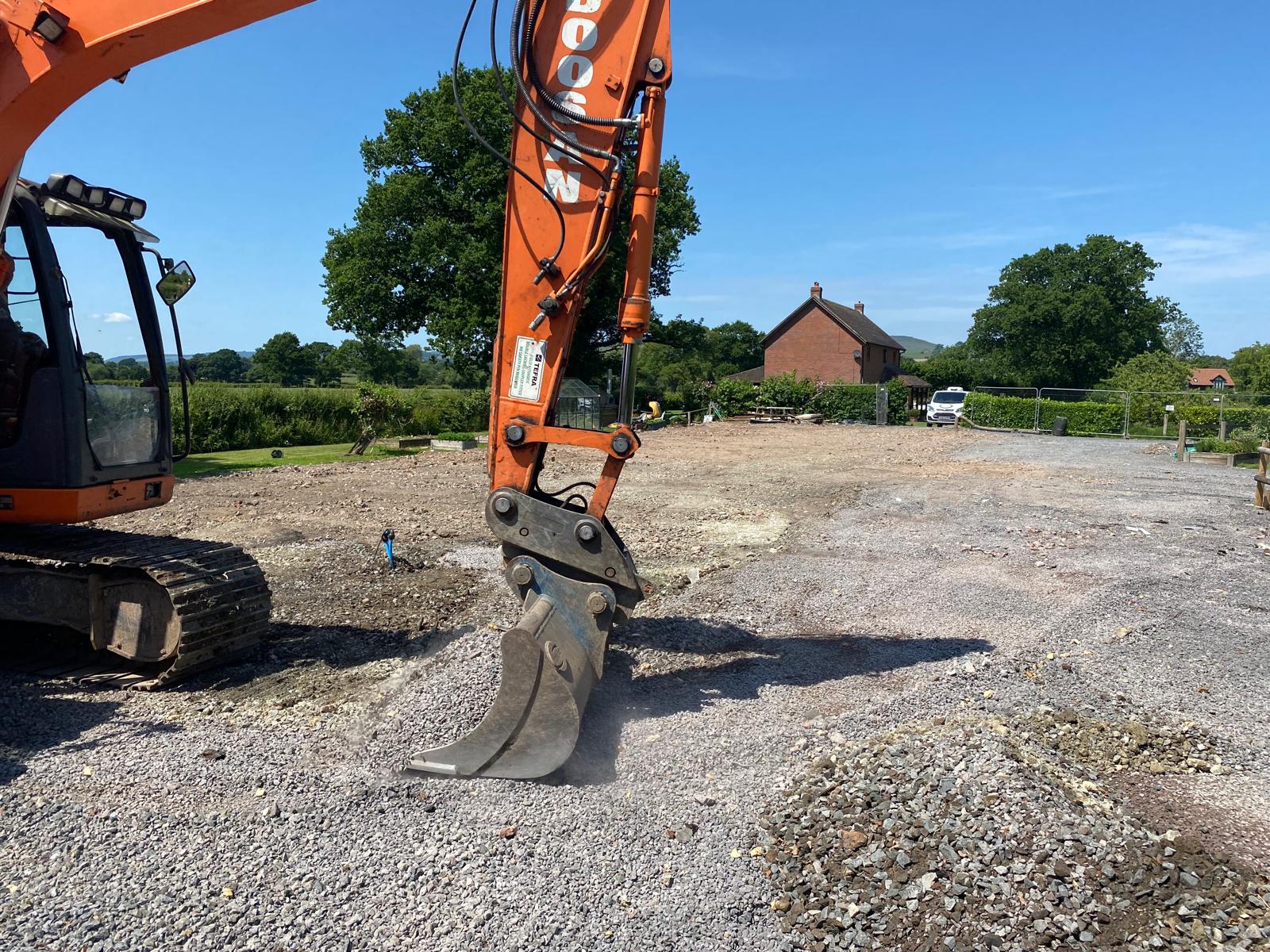 Wenlock Edge Farm Shop site has now been cleared ready to be rebuilt after the fire